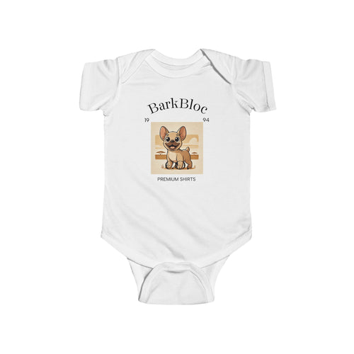 Cute Dog-Themed Infant Bodysuit, Baby Shower Gift, Eco-Friendly, New Parent Must-Have, BarkBloc Baby Wear