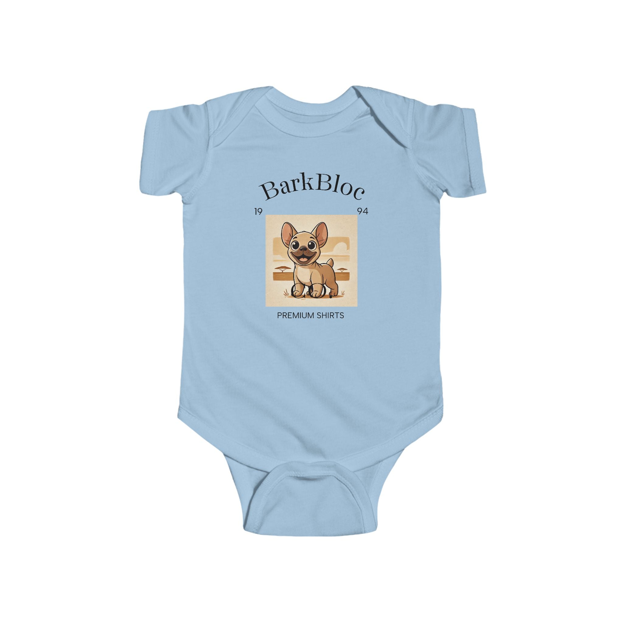 Cute Dog-Themed Infant Bodysuit, Baby Shower Gift, Eco-Friendly, New Parent Must-Have, BarkBloc Baby Wear