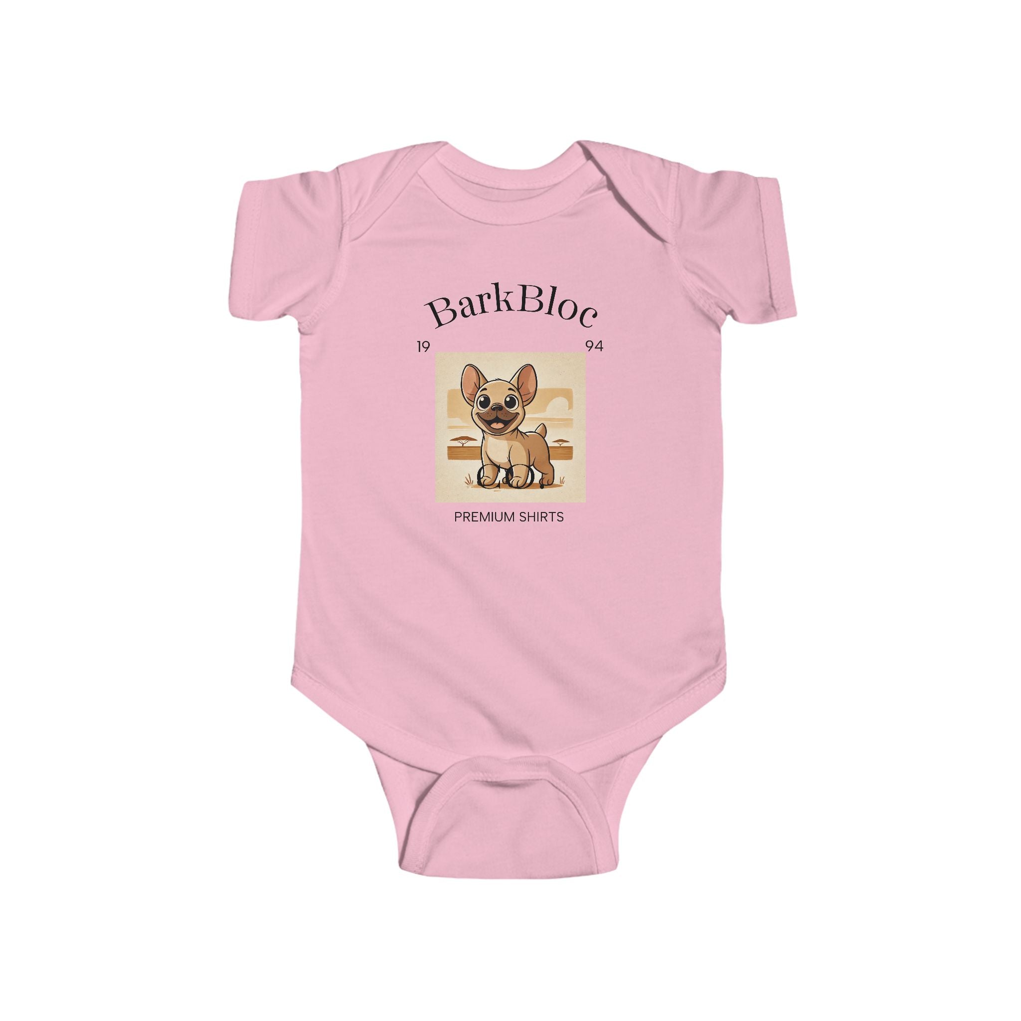 Cute Dog-Themed Infant Bodysuit, Baby Shower Gift, Eco-Friendly, New Parent Must-Have, BarkBloc Baby Wear